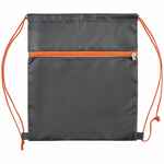 Детский рюкзак NOVICE, серый с оранжевым