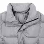 Пуховик унисекс KAPSULA, серый, размер M/L