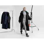 Пуховик унисекс KAPSULA, серый, размер M/L