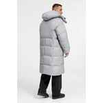 Пуховик унисекс KAPSULA, серый, размер M/L