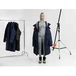 Пуховик унисекс KAPSULA, темно-синий, размер M/L