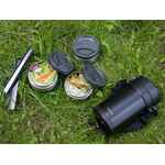 Термос для еды JIAYI в термочехле, черный