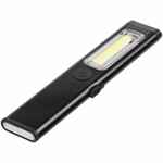 Фонарик-факел аккумуляторный WALLIS с магнитом, черный