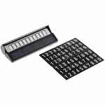 Парковочная визитка LITERA SOLAR, черная