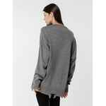 Джемпер оверсайз унисекс GRUNGE в сумке, серый, размер S/M