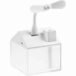 Настольный увлажнитель ARIOSO с вентилятором и лампой, белый