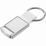 Брелок STROPP с тканевой вставкой, белый