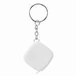 Брелок с рулеткой METRIC, белый