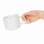 Чашка JUMBO, VER.2, матовая, белая