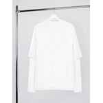 Футболка оверсайз с двойным рукавом KOSMOS, молочно-белая, размер XS/S