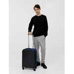 Чемодан PLATTA, черный с синим