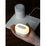 Станция беспроводной зарядки с колонкой и ночником TRILOGY, белая