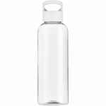 Бутылка для воды PLASKE, прозрачная с белой крышкой