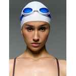 Очки для плавания SWIMATIC, синие с белым