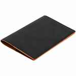Обложка для паспорта MULTIMO, черная с оранжевым