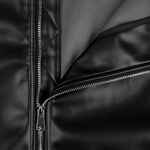 Бомбер из искусственной кожи UNIVER, черный, размер XS/S