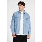 Куртка джинсовая O3, голубая, размер M/L