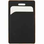 Чехол для пропуска MULTIMO, черный с оранжевым