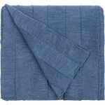 Плед ROMBUS, синий меланж (джинс)