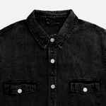 Куртка джинсовая O3, черная, размер XS/S