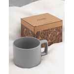 Чашка JUMBO в коробке матовая, светло-серая