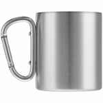 Кружка TREK, с серебристой ручкой-карабином