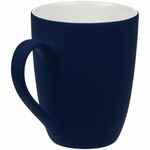 Кружка GOOD MORNING с покрытием софт-тач, VER.2, темно-синяя