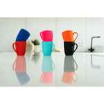 Кружка GOOD MORNING с покрытием софт-тач, VER.2, ярко-розовая (фуксия)