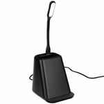 Настольный органайзер с зарядкой, лампой, вентилятором и подсветкой логотипа POWERTOWER, черный