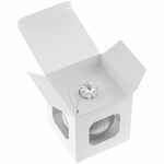 Елочный шар FINERY SHINE, 8 см, глянцевый серебристый с глиттером