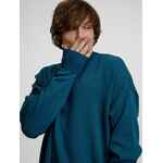 Джемпер оверсайз унисекс STATED в сумке, синий (морская волна), размер S/M