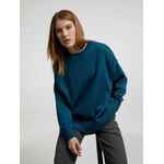 Джемпер оверсайз унисекс STATED в сумке, синий (морская волна), размер S/M