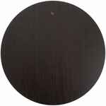 Плакетка PLAQUE, круглая, венге с золотистой пластиной