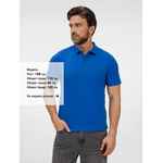 Рубашка поло унисекс TERVISE, ярко-синяя, размер S