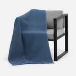 Плед вафельный ELENGLECT, темно-синий