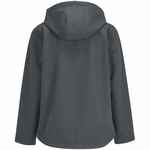 Куртка софтшелл с капюшоном женская RACE WOMEN, темно-серая, размер S