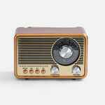 BLUETOOTH-колонка с радио LISTENBERG, коричневая