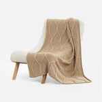 Плед CURVE VERVE, бежевый меланж