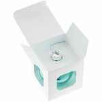 Елочный шар FINERY GLOSS, 8 см, глянцевый бирюзовый