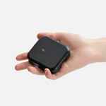 Складная станция беспроводной зарядки TRILOGIC, черная