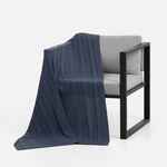 Плед REMITTI, серо-синий (сланец)