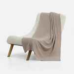 Плед BRAIDERA, бежевый меланж