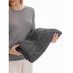 Плед CURVE VERVE, серый меланж (маренго)