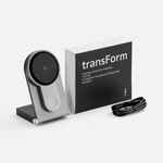 Складная станция беспроводной зарядки TRANSFORM, серый металлик