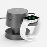 Станция беспроводной зарядки с подсветкой LUME, серая