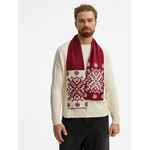 Шарф WINTERTUDE M, красный с белым