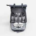 Набор для пикника PICNIVO на 4 персоны, темно-серый меланж