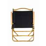 Стул MW02 складной, черный, светлое дерево