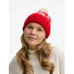 Шапка HOLIDALE, красная с молочным