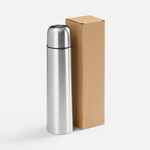 Термос PLAIN 1000, VER.2, серебристый